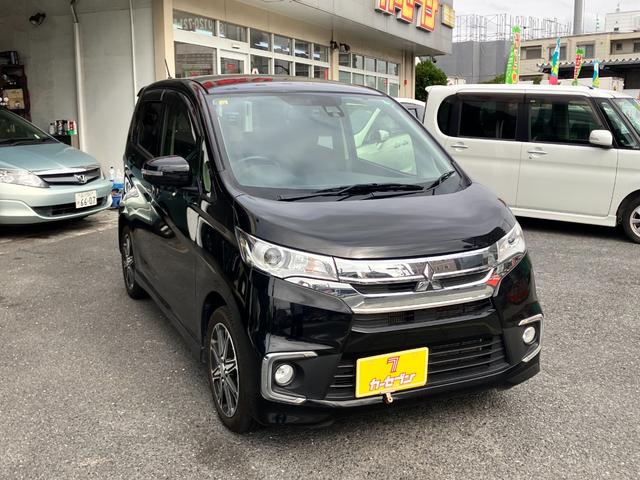 ｅＫカスタム Ｔセーフティパッケージ　ワンオーナー　純正ナビ　全周囲カメラ　フルセグ　ＥＴＣ　Ｂｌｕｅｔｏｏｔｈ　オートハイビーム　衝突防止軽減ブレーキ　運転席シートヒーター　スマートキー２個　取扱説明書　毎年ディーラー記録簿８枚　禁煙車（12枚目）