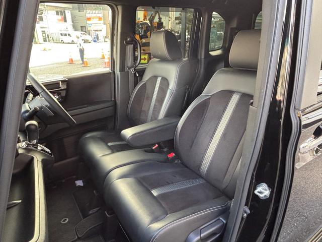 Ｎ－ＢＯＸカスタム Ｌターボ　ホンダセンシング　衝突軽減ブレーキ　誤発進抑制　後方誤発進抑制　歩行者事故低減ステアリング　アダプティブクルコン　標識認識機能　オートハイビーム　社外メモリーナビ　Ｂカメラ　両側パワスラ　ローダウン（14枚目）