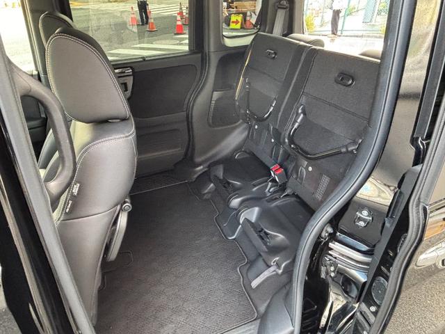 Ｎ－ＢＯＸカスタム Ｌターボ　ホンダセンシング　衝突軽減ブレーキ　誤発進抑制　後方誤発進抑制　歩行者事故低減ステアリング　アダプティブクルコン　標識認識機能　オートハイビーム　社外メモリーナビ　Ｂカメラ　両側パワスラ　ローダウン（21枚目）