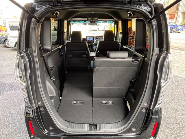 Ｎ－ＢＯＸカスタム Ｌターボ　ホンダセンシング　衝突軽減ブレーキ　誤発進抑制　後方誤発進抑制　歩行者事故低減ステアリング　アダプティブクルコン　標識認識機能　オートハイビーム　社外メモリーナビ　Ｂカメラ　両側パワスラ　ローダウン（24枚目）