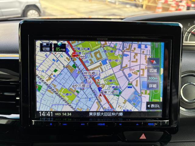 Ｎ－ＢＯＸカスタム Ｌターボ　ホンダセンシング　衝突軽減ブレーキ　誤発進抑制　後方誤発進抑制　歩行者事故低減ステアリング　アダプティブクルコン　標識認識機能　オートハイビーム　社外メモリーナビ　Ｂカメラ　両側パワスラ　ローダウン（31枚目）