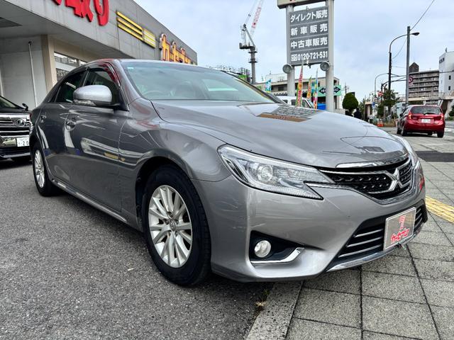 マークＸ プレミアム　１オーナー　禁煙車　社外ＳＤナビ　スマートキー２個　ノーマルクルコン　ＥＴＣ　パワーシート　シートヒーター　ハーフレザーシート　ＣＤ／ＤＶＤ再生可　フルセグＴＶ（7枚目）