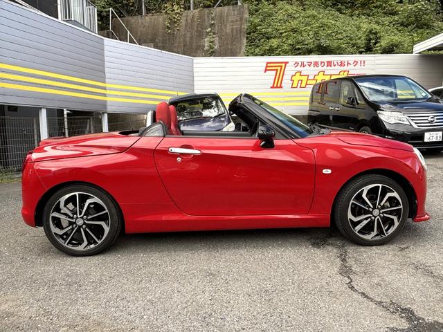 コペン セロ 純正SDナビ+フルセグTV+バックカメラ LEDヘッドライト フォグランプ 純正16AW レッドインテリアパック ステアリングスイッチ 前席シートヒーター 電動オープン スペアキー有 プッシュスタート(7枚目)