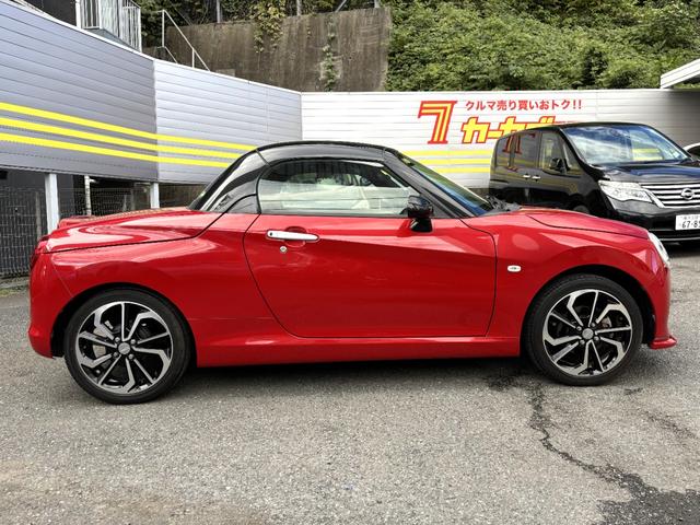 コペン セロ 純正SDナビ+フルセグTV+バックカメラ LEDヘッドライト フォグランプ 純正16AW レッドインテリアパック ステアリングスイッチ 前席シートヒーター 電動オープン スペアキー有 プッシュスタート(14枚目)