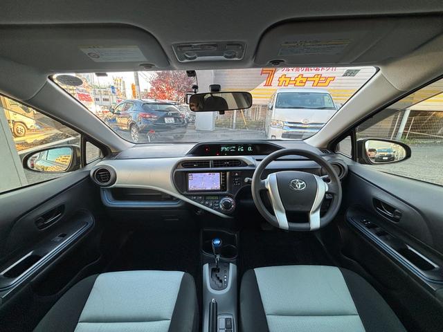 アクア Ｓ　ワンオーナー　禁煙車　純正ＳＤナビ　ワンセグＴＶ　ＤＶＤ／ＣＤ　ＳＤ　Ｂｌｕｅｔｏｏｔｈ　ＥＴＣ　プッシュスタート　スマートキー２個　記録簿Ｒ６年度有（2枚目）