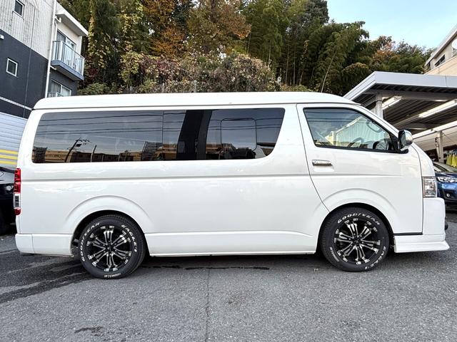 ハイエースワゴン ＧＬ　１オーナー　パワースライドドア　ステアスイッチ　　ＬＥＤヘッドライトスマートキー　イージークローザードア　　セーフティセンスＰ　メモリーナビＴＶ　Ｂカメラ　後席モニタ　ディーラー記録簿４枚６年（7枚目）