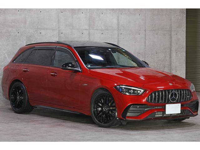 Ｃクラスステーションワゴン Ｃ４３　４マチック　外装色／ヒヤシンスレッド　パノラマＳＲ　パワーレッド×ブラックレザー　シートヒーター／ベンチレーター　ＡＭＧスポーツシフト／サスペンション／強化ブレーキ　Ｂｕｒｍｅｓｔｅｒサウンド　１９ＡＷ　新車保証（8枚目）