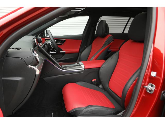 Ｃクラスステーションワゴン Ｃ４３　４マチック　外装色／ヒヤシンスレッド　パノラマＳＲ　パワーレッド×ブラックレザー　シートヒーター／ベンチレーター　ＡＭＧスポーツシフト／サスペンション／強化ブレーキ　Ｂｕｒｍｅｓｔｅｒサウンド　１９ＡＷ　新車保証（33枚目）