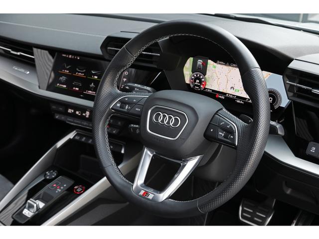 Ｓ３ スポーツバック　１ｓｔエディション　１２５台限定特別仕様車　パノラマサンルーフ　ブラックスタイリングＰＫＧ　マトリクスＬＥＤ　専用スポーツシート／ダイヤモンドステッチ　ダンピングコントロールサス　１９インチＡＷ　走行１５３００ｋｍ（38枚目）