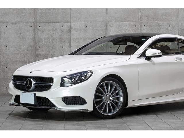 Ｓクラス Ｓ５５０　クーペ　ＡＭＧライン　デジーノナッパレザー／ブラウン　スワロフスキークリスタルＰＫＧ　ナイトビュー　パノラマルーフ　ブルメスター　シートクーラー　ＤＩＮＡＭＩＣＡルーフライナー　ＨＵＤ　マジックボディコントロール　２０ＡＷ（15枚目）