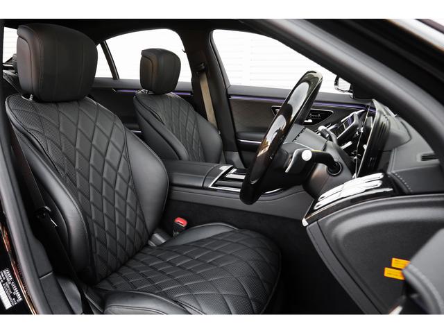Sクラス S450d 4マチック AMGラインパッケージ レザーエクスクルーシブPKG パノラマSR 黒革シート ベンチレーション 前後席ヒーター Burmester HUD MBUX 3Dビュー 20AW DIGITALライト 新車保証R9.8 1オーナー(11枚目)