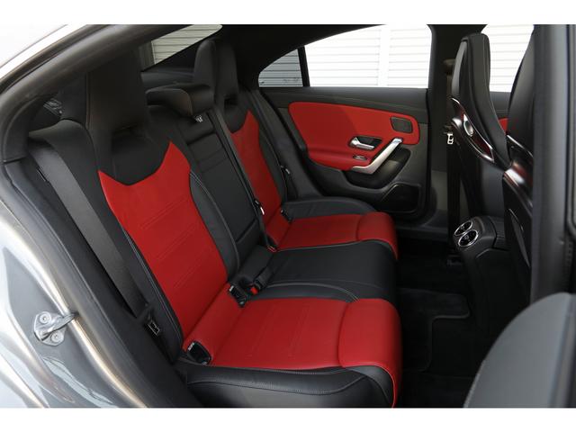 ＣＬＡクラス ＣＬＡ４５　Ｓ　４マチック＋　ＡＭＧパフォーマンス／アドバンスドＰＫＧ　パノラマＳＲ　赤×黒革　シートクーラー＆ヒーター　ＨＵＤ　３６０°カメラ　１９ＡＷ　ＡＭＧライドコントロールサス　車検Ｒ８．１２　走行１６３００ｋｍ（33枚目）