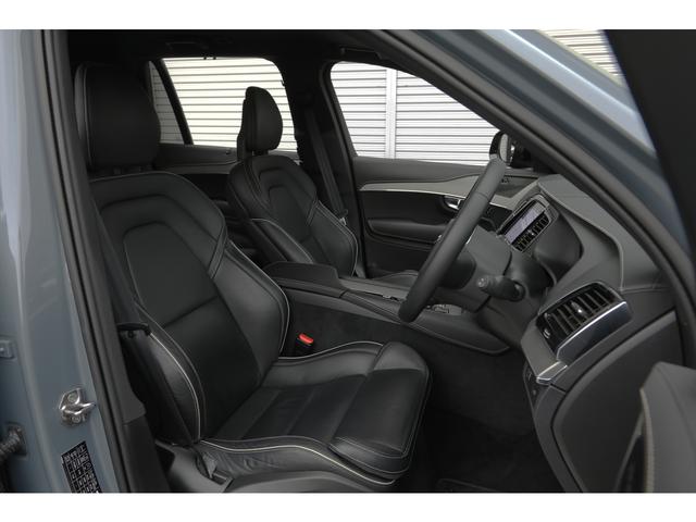 XC90 B6 AWD Rデザイン エアサスペンション装着車 1オーナー 新車保証付 専用ブラックレザーシート 純正22AW 外装色サンダーグレー 前席・2列目シートヒーター ステアリングヒーター 純正ナビ 360°カメラ D点検記録簿(10枚目)