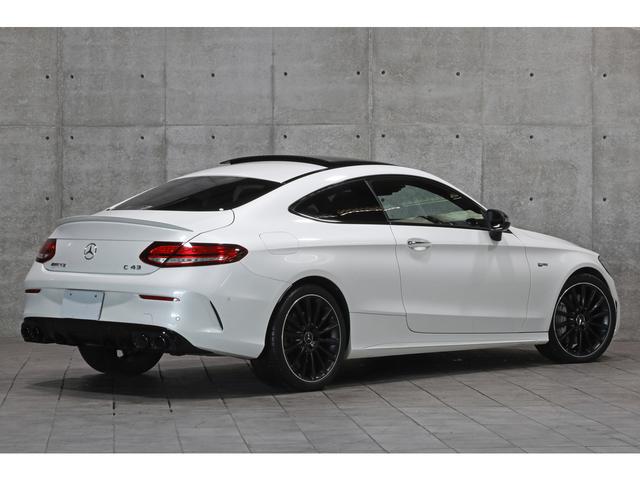 Cクラス C43 4マチッククーペ 後期モデル パノラマサンルーフ 本革シート/ヒーター ブルメスターサウンド AMGダイナミックセレクト マルチビームLEDライト 12.3インチコックピットディスプレイ HUD AMGエグゾースト(2枚目)