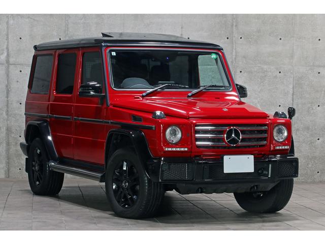 Ｇクラス Ｇ３５０ｄ　ヘリテージエディション　最終モデル　１００台限定特別色／インペリアルレッド　ナイトＰＫＧ　サンルーフ　ブラック１８ＡＷ　後席モニター　黒革　前後シートヒーター　ハーマンカードン　８インチナビ　ＴＶ　Ｂカメラ　ディストロニック（8枚目）