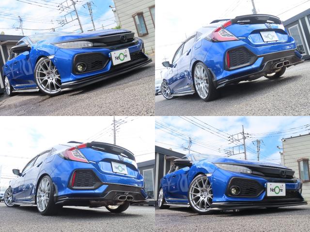 シビック ハッチバック　ホンダセンシング　ＢＬＩＴＺ車高調　ＲＡＹＳ１９ＡＷ　柿本マフラー　６速　ドラレコ　レーンアシスト　追従クルーズコントロール　衝突被害軽減システム　バックカメラ　ＬＥＤランプ　ＭＴ　シートヒーター　スマートキー（66枚目）