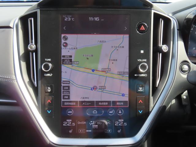 レヴォーグ ＧＴ　ＥＸ　４ＷＤ　１１．６型ナビ　ドライブレコーダー　ＥＴＣ　バックカメラ　サイドカメラ　ナビ　クリアランスソナー　オートクルーズコントロール　レーンアシスト　衝突被害軽減システム　アルミホイール　オートライト（5枚目）
