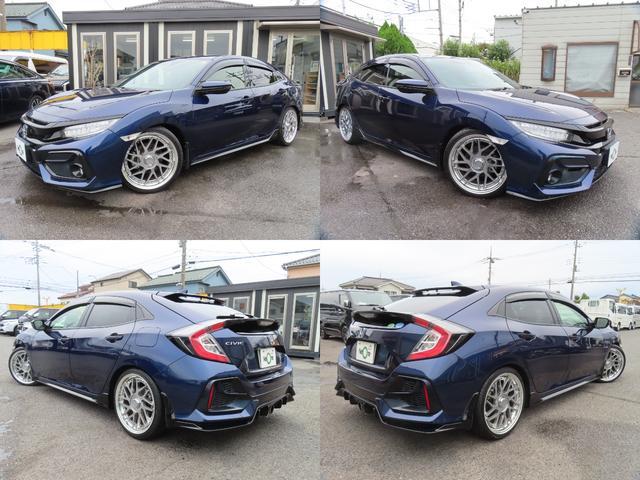 シビック ハッチバック　ローダウン　レオンハルト１９インチアルミ　バックカメラ　ナビ　ＴＶ　オートクルーズコントロール　レーンアシスト　衝突被害軽減システム　オートライト　ＬＥＤヘッドランプ　パワーシート　スマートキー（77枚目）