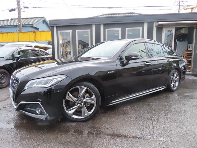 クラウンハイブリッド RS 専用18インチホイール 専用グリル クリアランスソナー レーンアシスト 追従クルーズコントロール パークアシスト 衝突被害軽減システム 全周囲カメラ ナビ TV オートマチックハイビーム オートライト(12枚目)