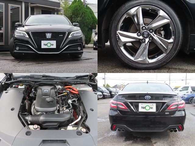 クラウンハイブリッド RS 専用18インチホイール 専用グリル クリアランスソナー レーンアシスト 追従クルーズコントロール パークアシスト 衝突被害軽減システム 全周囲カメラ ナビ TV オートマチックハイビーム オートライト(74枚目)