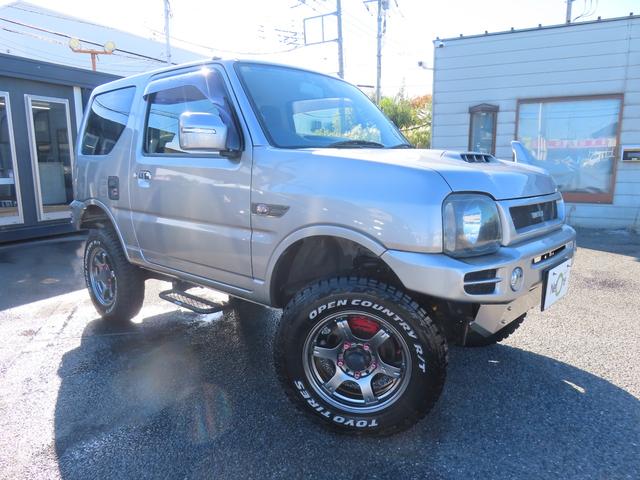 ジムニー ランドベンチャー 4WD タニグチリフトアップ MRSチャンバー フジツボマフラー 前後ショートバンパー エアクリーナー ドラレコ ETC バックカメラ ナビ TV キーレ シートヒーター AT Bluetooth(14枚目)