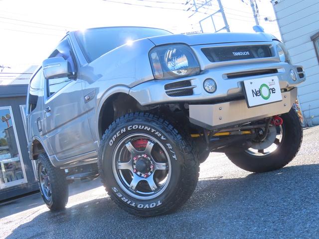 ジムニー ランドベンチャー 4WD タニグチリフトアップ MRSチャンバー フジツボマフラー 前後ショートバンパー エアクリーナー ドラレコ ETC バックカメラ ナビ TV キーレ シートヒーター AT Bluetooth(21枚目)