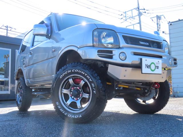 ジムニー ランドベンチャー 4WD タニグチリフトアップ MRSチャンバー フジツボマフラー 前後ショートバンパー エアクリーナー ドラレコ ETC バックカメラ ナビ TV キーレ シートヒーター AT Bluetooth(25枚目)