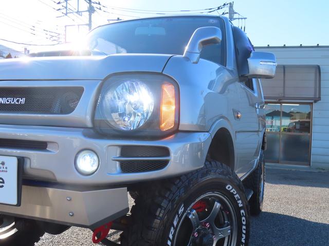 ジムニー ランドベンチャー 4WD タニグチリフトアップ MRSチャンバー フジツボマフラー 前後ショートバンパー エアクリーナー ドラレコ ETC バックカメラ ナビ TV キーレ シートヒーター AT Bluetooth(26枚目)