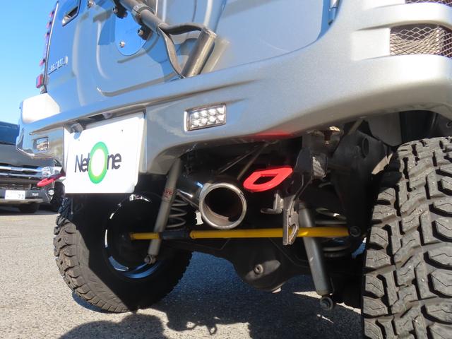 ジムニー ランドベンチャー 4WD タニグチリフトアップ MRSチャンバー フジツボマフラー 前後ショートバンパー エアクリーナー ドラレコ ETC バックカメラ ナビ TV キーレ シートヒーター AT Bluetooth(58枚目)