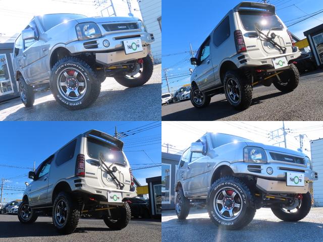 ジムニー ランドベンチャー 4WD タニグチリフトアップ MRSチャンバー フジツボマフラー 前後ショートバンパー エアクリーナー ドラレコ ETC バックカメラ ナビ TV キーレ シートヒーター AT Bluetooth(69枚目)
