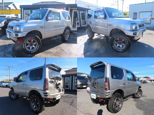 ジムニー ランドベンチャー 4WD タニグチリフトアップ MRSチャンバー フジツボマフラー 前後ショートバンパー エアクリーナー ドラレコ ETC バックカメラ ナビ TV キーレ シートヒーター AT Bluetooth(70枚目)