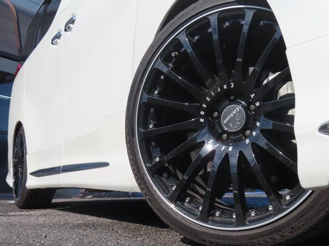 アルファード ２．５Ｓ　Ｃパッケージ　ドラレコ　バックカメラ　１０型ナビ　ＴＶ　１２．１型天吊モニター　カールソン２１ＡＷ　車高調　追従クルーズコントロール　レーンアシスト　衝突被害軽減システム　Ｗ電動ドア　ＬＥＤランプ　フルエアロ（21枚目）