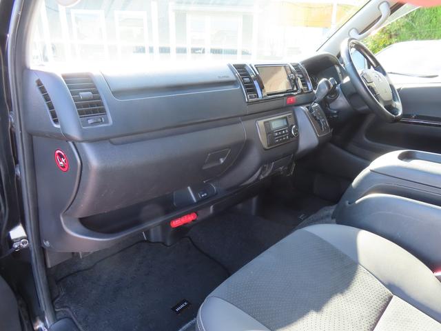 ハイエースバン スーパーGL ダークプライム 社外ショック ドライブレコーダー バックカメラ ナビ TV 両側スライドドア オートライト スマートキー 電動格納ミラー 後席モニター AT アルミホイール Bluetooth 100V電源 エアコン(35枚目)