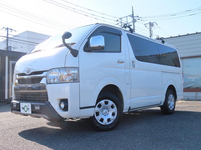 ハイエースバン スーパーGL ダークプライムII ETC 全周囲カメラ ナビ TV クリアランスソナー レーンアシスト 衝突被害軽減システム 両側電動スライドドア オートマチックハイビーム オートライト スマートキー 電動格納ミラー CVT CD(51枚目)