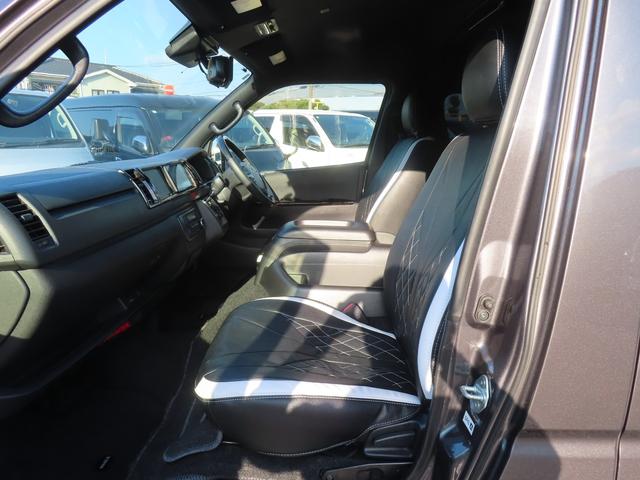 ハイエースバン ロングワイドスーパーＧＬ　ＥＴＣ　ナビ　ＴＶ　クリアランスソナー　衝突被害軽減システム　両側電動スライドドア　オートマチックハイビーム　スマートキー　後席モニター　ＣＶＴ　Ｂｌｕｅｔｏｏｔｈ　ＥＳＣ　エアコン　パワーウィンドウ（45枚目）