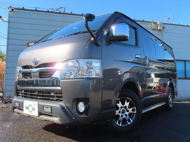 ハイエースバン ロングスーパーGL ドライブレコーダー ETC 全周囲カメラ ナビ TV レーンアシスト 衝突被害軽減システム 両側スライドドア オートマチックハイビーム キーレスエントリー 電動格納ミラー 後席モニター AT(23枚目)