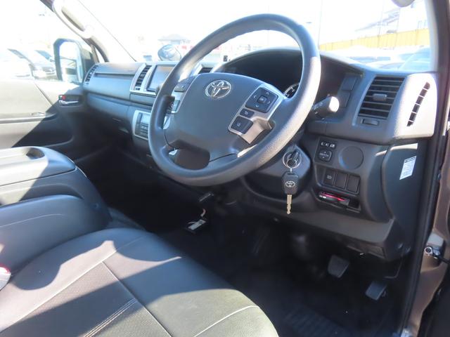 ハイエースバン ロングスーパーGL ドライブレコーダー ETC 全周囲カメラ ナビ TV レーンアシスト 衝突被害軽減システム 両側スライドドア オートマチックハイビーム キーレスエントリー 電動格納ミラー 後席モニター AT(42枚目)