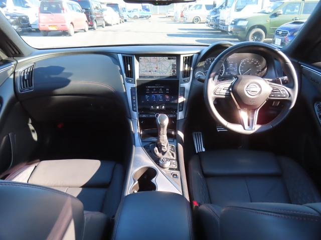 スカイライン 400R ドライブレコーダー クリアランスソナー レーンアシスト オートクルーズコントロール 衝突被害軽減システム 全周囲カメラ ナビ TV アルミホイール オートライト LEDヘッドランプ サンルーフ AT(50枚目)