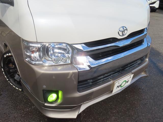 ハイエースワゴン グランドキャビン　ＤＥＬＦ１７ＡＷ　コブラテールレンズ　フロントリップ　ＥＴＣ　バックカメラ　ナビ　ＴＶ　電動スライドドア　オートライト　スマートキー　後席モニター　ＡＴ　Ｂｌｕｅｔｏｏｔｈ　１００Ｖ電源（33枚目）