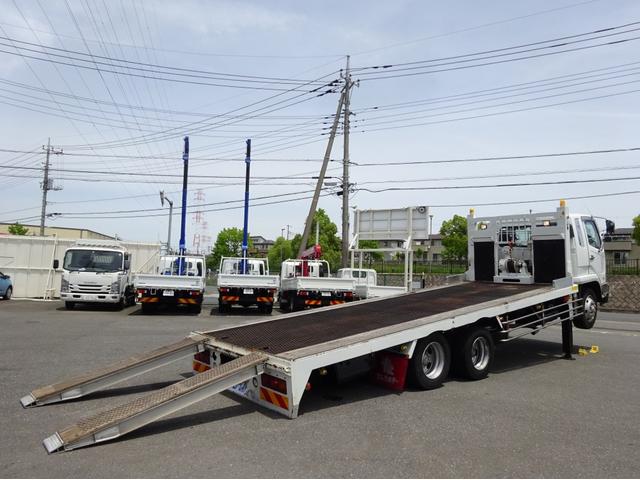 増トン フジタ自動車製 セルフローダー 重機運搬車 11.2t積載 270馬力 3軸2デフ ワイド幅 ベッド付(33枚目)