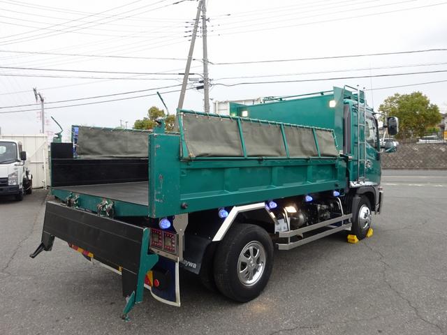 ヒノレンジャー 　土砂ダンプ　３４５０ｋｇ積載　新明和工業製　電動コボレーン付　容積約２．３８ｍ３　角底一方開　標準幅　ベッド付　　アドブルー不要（39枚目）