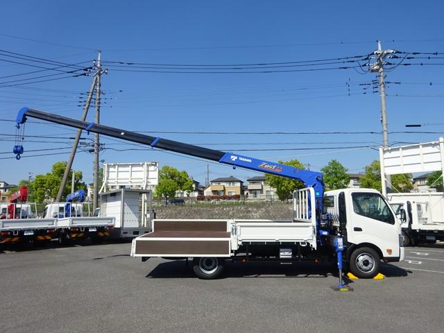 デュトロ 　４段クレーン付　３トン積載　タダノ　警報仕様　ワイド　超ロング　４．３ｍボディ　高床　木製あおり５方開　アドブルー不要　準中型７．５ｔ免許（36枚目）