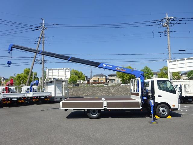 デュトロ 　４段クレーン付　３トン積載　タダノ　警報仕様　ワイド　超ロング　４．３ｍボディ　高床　木製あおり５方開　アドブルー不要　準中型７．５ｔ免許（39枚目）