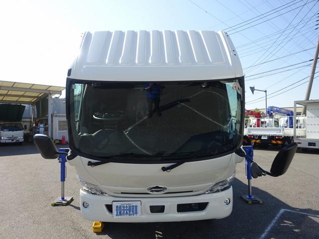 デュトロ 　４段クレーン付　３トン積載　タダノ　警報仕様　ワイド　超ロング　４．３ｍボディ　高床　木製あおり５方開　アドブルー不要　準中型７．５ｔ免許（43枚目）
