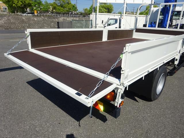 デュトロ 　４段クレーン付　３トン積載　タダノ　警報仕様　ワイド　超ロング　４．３ｍボディ　高床　木製あおり５方開　アドブルー不要　準中型７．５ｔ免許（72枚目）