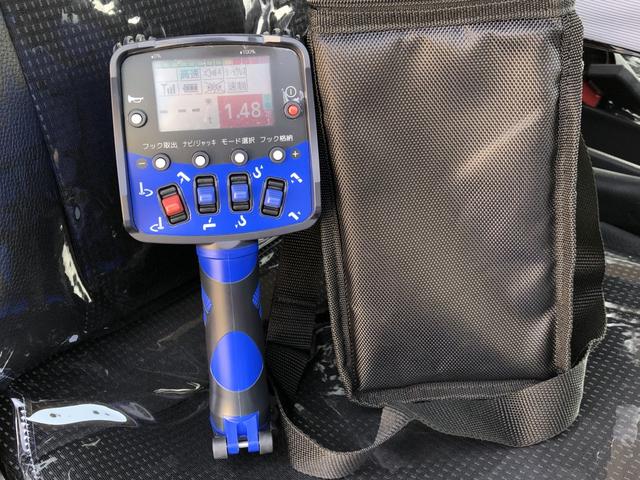 キャンター 　４段クレーン付平ボディ　３．８トン積載　タダノ　警報仕様　ラジコン付　３．７ｍボディ　ワイド　ロング　全低床　パブコ製　木製あおり３方開（12枚目）