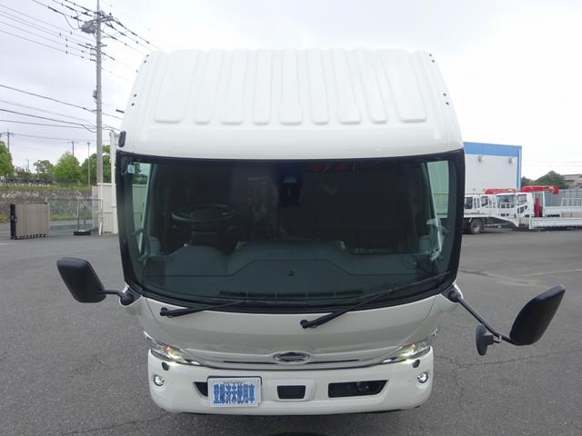 デュトロ 　４段クレーン付　３．５トン積載　タダノ　警報仕様　ワイド　超ロング　４．３ｍボディ　全低床　木製あおり３方開　床板張り　アドブルー不要　寒冷地仕様（46枚目）