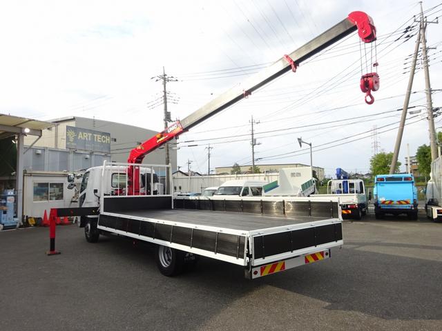 ファイター 　増トン　４段クレーン付　古河ユニック製　警報仕様　ラジコン付　７．７トン積載　ワイド幅　ベッド付　木製あおり３方開　超ワイド角足アウトリガ　２４０馬力（38枚目）