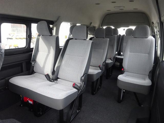ハイエースコミューター マイクロバス 14人乗り GLグレード ワイド スーパーロング 左パワースライドドア デジタルインナーミラー パノラミックビューモニター AT 軽油(16枚目)