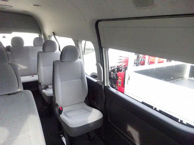 ハイエースコミューター マイクロバス 14人乗り GLグレード ワイド スーパーロング 左パワースライドドア デジタルインナーミラー パノラミックビューモニター AT 軽油(17枚目)
